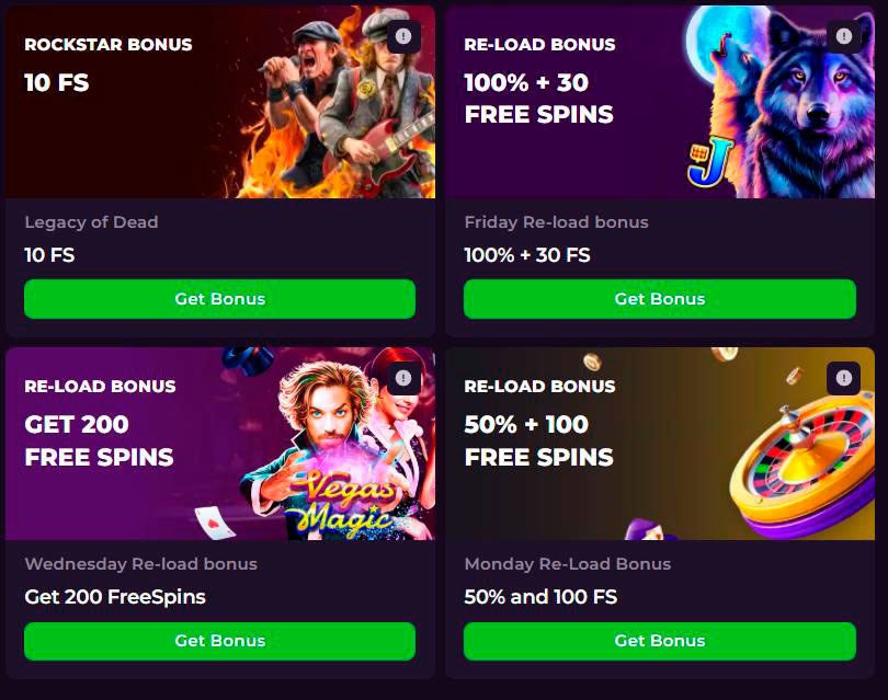bonuses rockstar casino